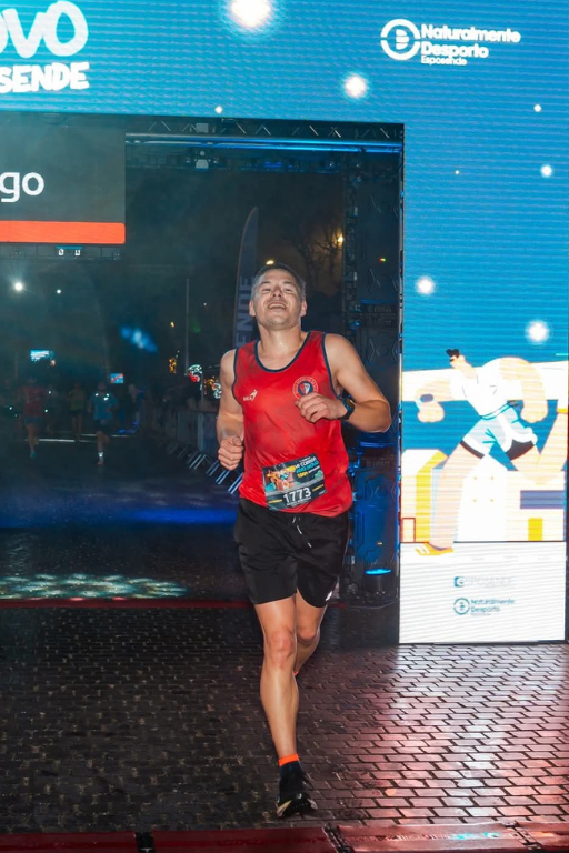 Atleta Bruno Miranda na prova VII Corrida de Ano Novo 2025